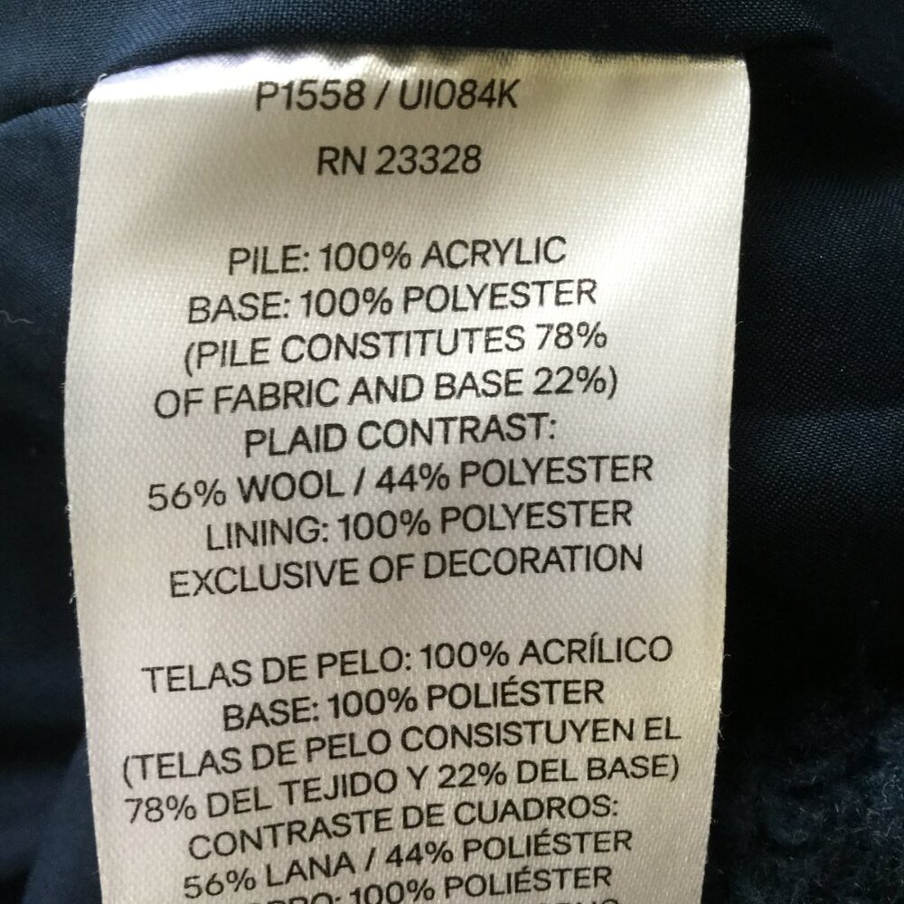 Pendleton Forest Green Half-Zip Teddy Jacket Xl - image 7